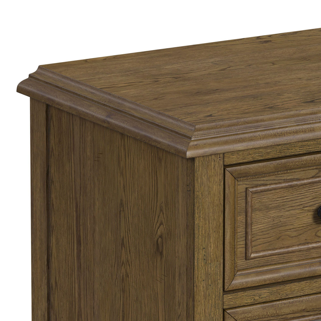 Heritage &amp; Home - Nightstand With USBC - Oak Brown