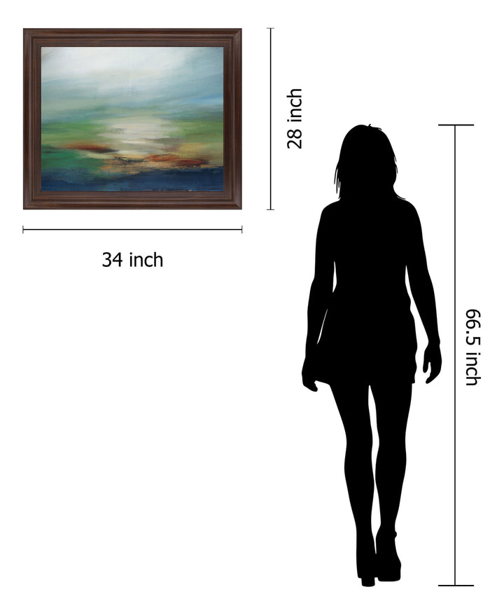 Mist Valley - 28" x 34" Framed Wall Art