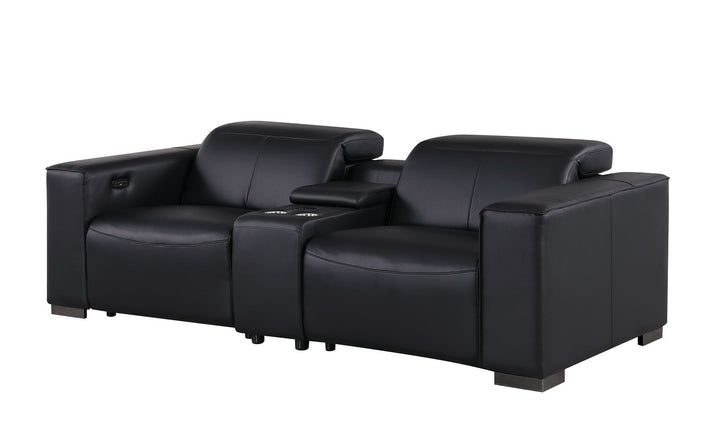 1208 - Dual Power Reclining Console Loveseat