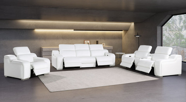 1116 - 7-Piece Modular Power Reclining Sofa, Loveseat &amp; Chair Set In With 5 Power Recliners &amp; Power Headrests