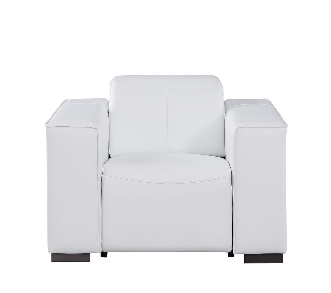 1208 - Leather Power Reclining Chair With Power Headrest