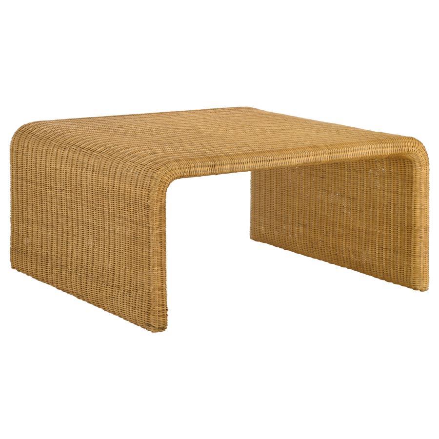 Juanita - Square Woven Rattan Coffee Table - Natural