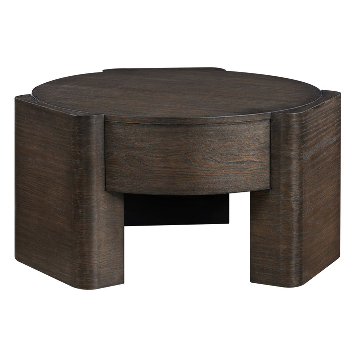 Salina - 3 Piece Round Occasional Set - Espresso