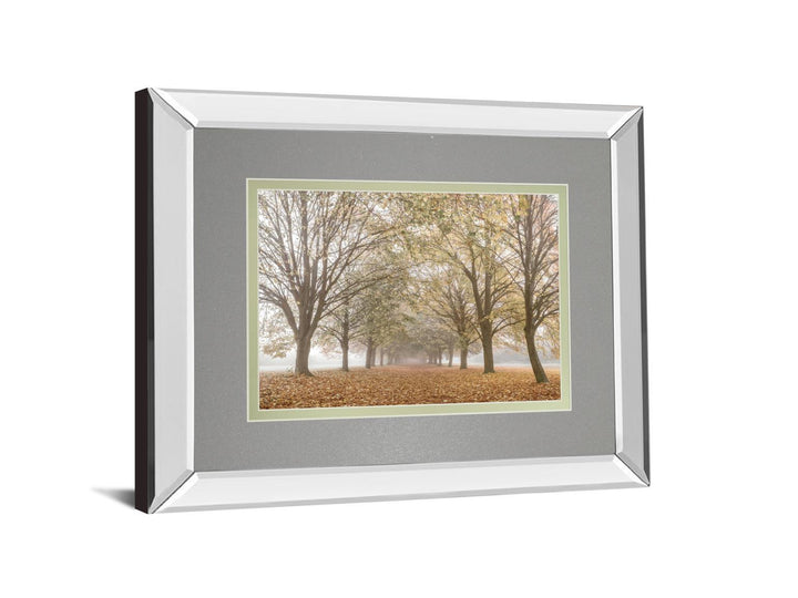 Autumn's Peace By Frank A - Mirror Framed Print Wall Art - Dark Gray