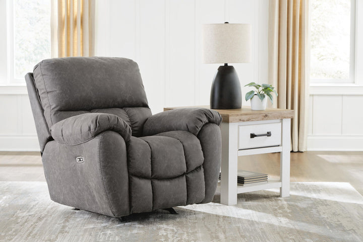 Bakerstein - Power Rocker Recliner With Adjustable Headrest - Galaxy