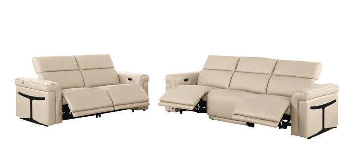 1126 - 5-Piece Modular Power Reclining Sofa And Loveseat Set In With 4 Power Recliners &amp; Power Headrests