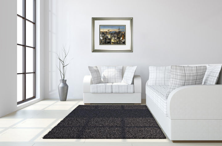 Big City By Alan Lambert - Framed Print Wall Art - Black