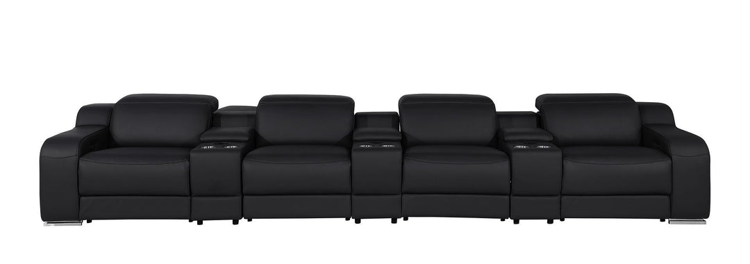 1116 - 7-Piece Modular Power Reclining Sofa In With 4 Power Recliners &amp; Power Headrests