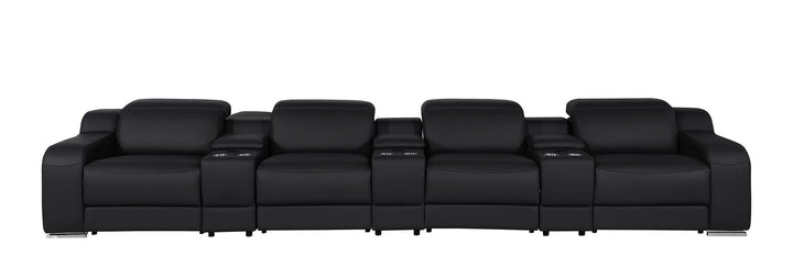 1116 - 7-Piece Modular Power Reclining Sofa In With 4 Power Recliners &amp; Power Headrests