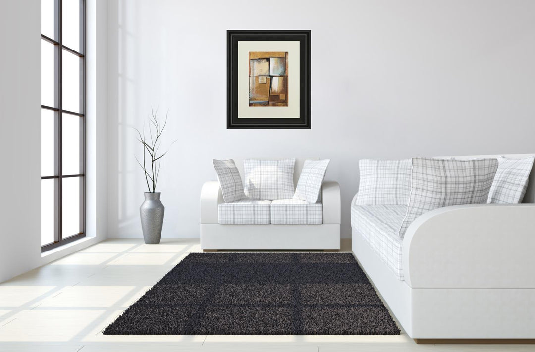 Abstract I By Patricia Pinto - Framed Print Wall Art - Dark Brown