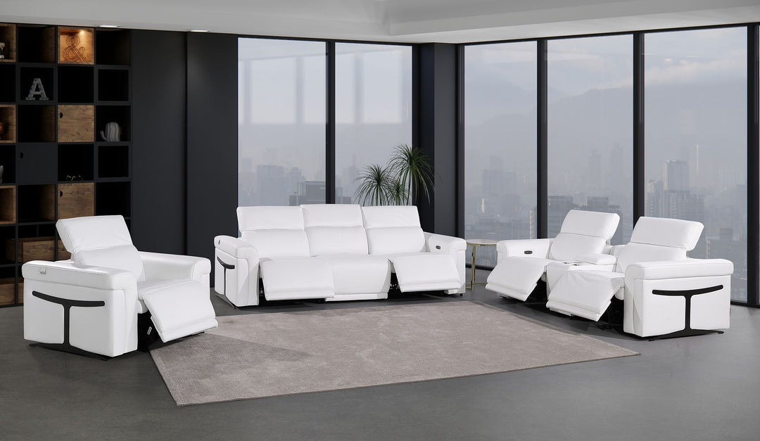 1126 - 7-Piece Modular Power Reclining Sofa, Loveseat &amp; Chair Set In With 5 Power Recliners &amp; Power Headrests
