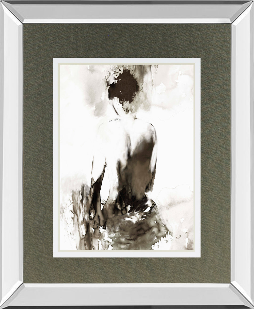 Ink Lady By Amiee Wilson Mirrored Frame - Dark Gray