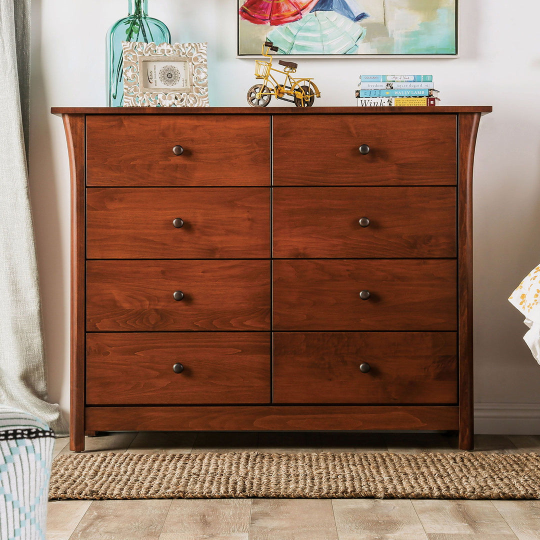 Keizer - 8 Drawer Chest - Dark Cherry