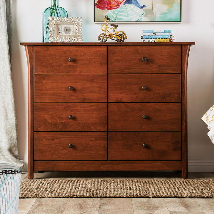 Keizer - 8 Drawer Chest - Dark Cherry