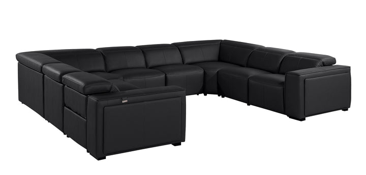 1224 - 8-Piece U-Shaped Sectional Sofa In With 4 Power Recliners &amp; Power Headrests