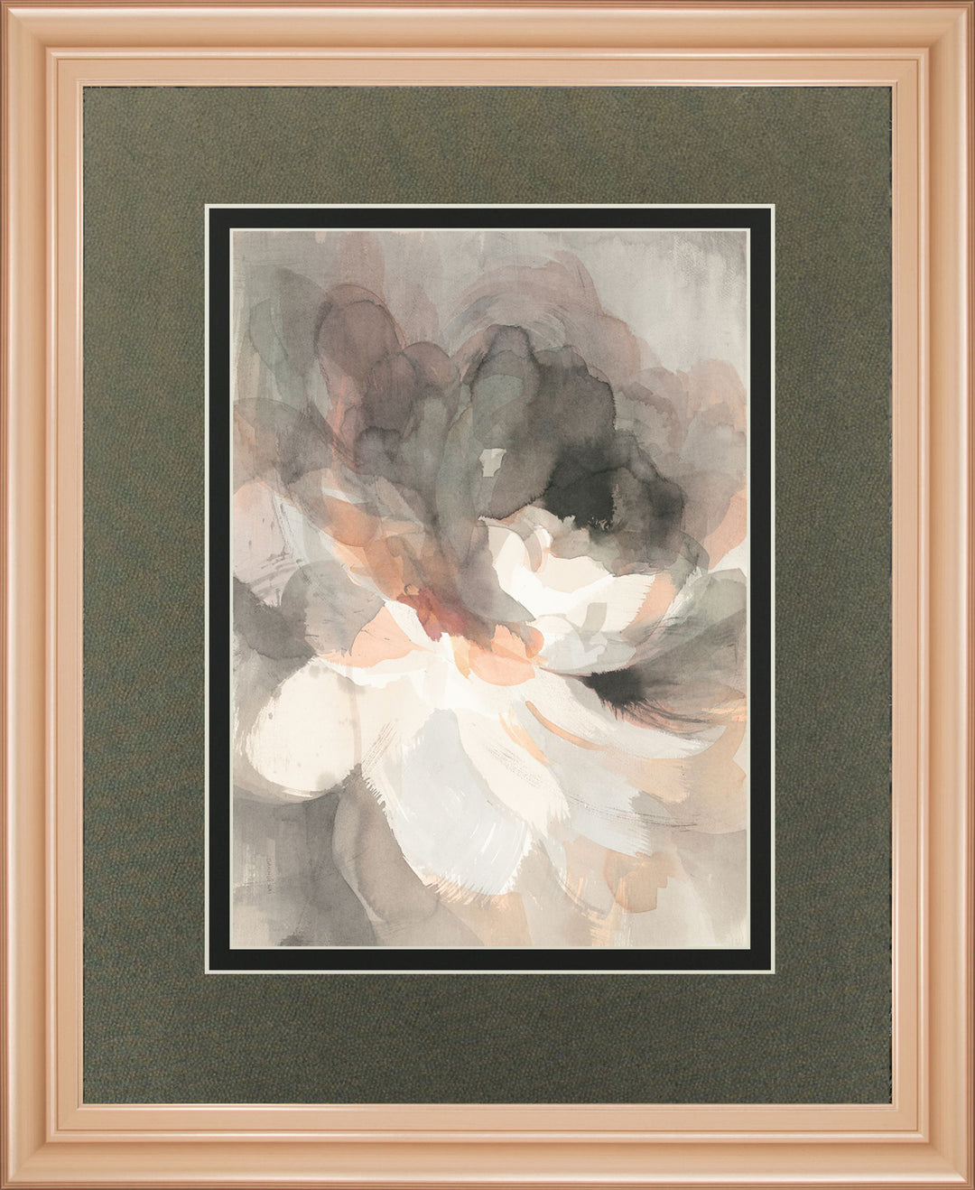 Abstract Peony By Danhui Nai - Dark Gray