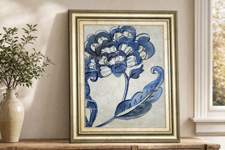 22x26 Vintage Porcelain I By Chariklia Zarris - Blue