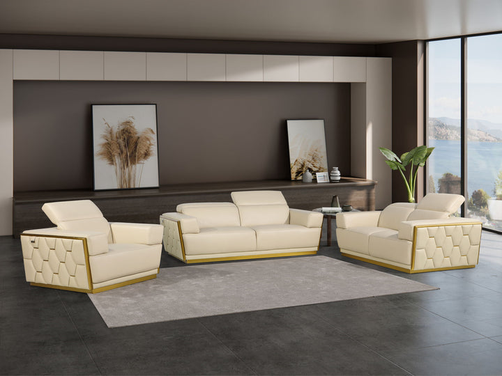 1111 - Leather Living Room Set