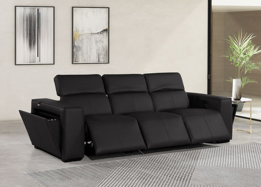 1224 - 3-Piece Modular Power Reclining Sofa In With 3 Power Recliners &amp; Power Headrests