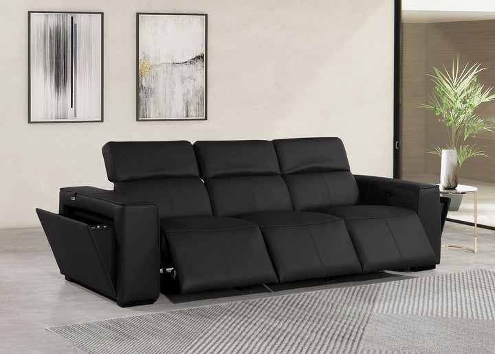 1224 - 3-Piece Modular Power Reclining Sofa In With 3 Power Recliners &amp; Power Headrests