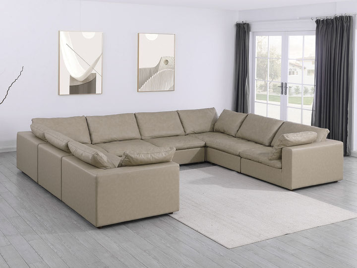 1100 - 8-Piece U-Shaped Sectional In Top-Grain Italian Leather