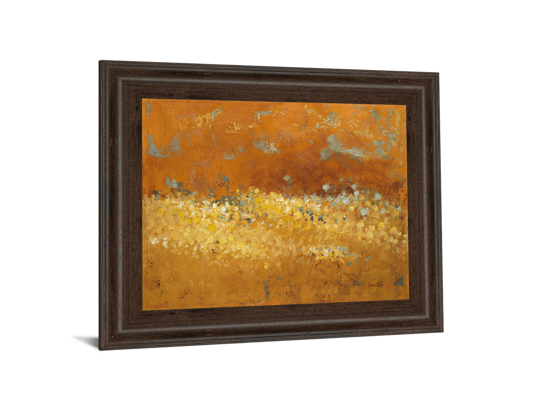 Flower Fields Il By Lanie Loreth - Framed Print Wall Art - Gold