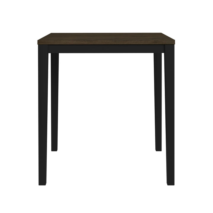 Tulane - 5 Piece Dining Set (Counter Table & 4 Counter Chairs) - Oak & Black
