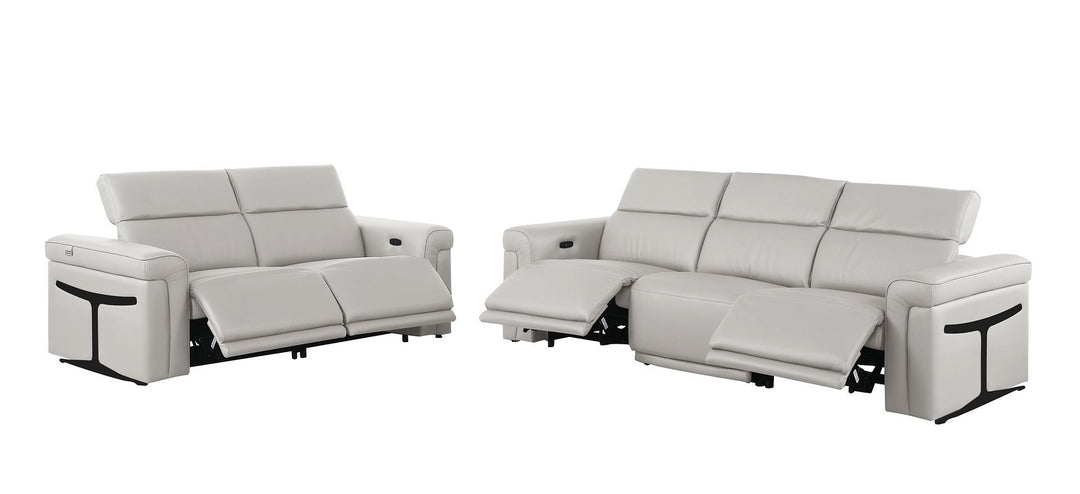 1126 - 5-Piece Modular Power Reclining Sofa And Loveseat Set In With 4 Power Recliners &amp; Power Headrests