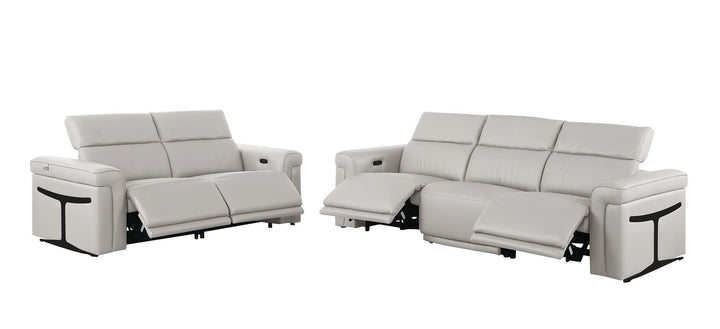 1126 - 5-Piece Modular Power Reclining Sofa And Loveseat Set In With 4 Power Recliners &amp; Power Headrests