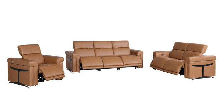 1126 - 6-Piece Modular Power Reclining Sofa, Loveseat &amp; Chair Set In With 6 Power Recliners &amp; Power Headrests