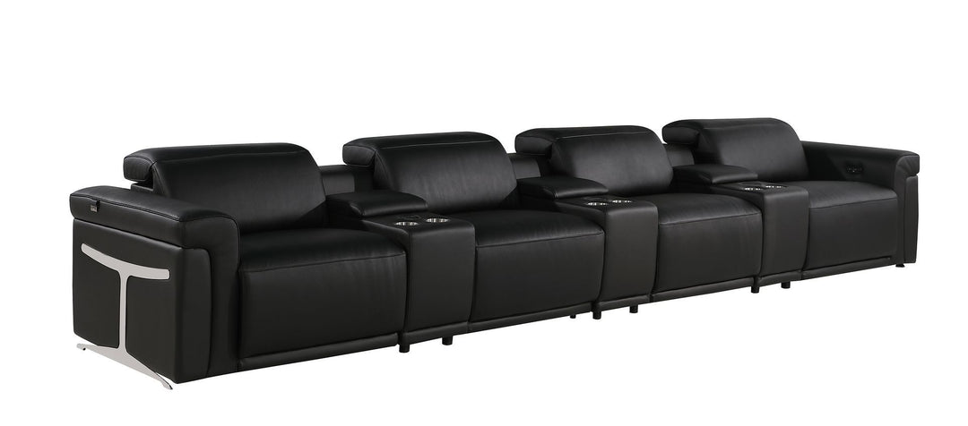 1126 - 7-Piece Modular Power Reclining Sofa In With 4 Power Recliners &amp; Power Headrests