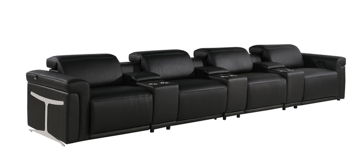 1126 - 7-Piece Modular Power Reclining Sofa In With 4 Power Recliners &amp; Power Headrests