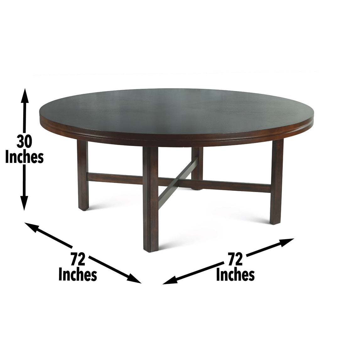 Hartford - Round Dining Table - Dark Brown