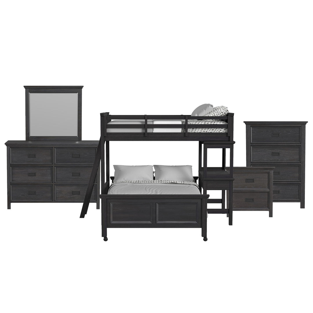 Hampton Kids - Loft With Ladder And Desk With Speaker Bedroom Set