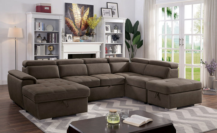 Hugo - Sectional - Light Brown