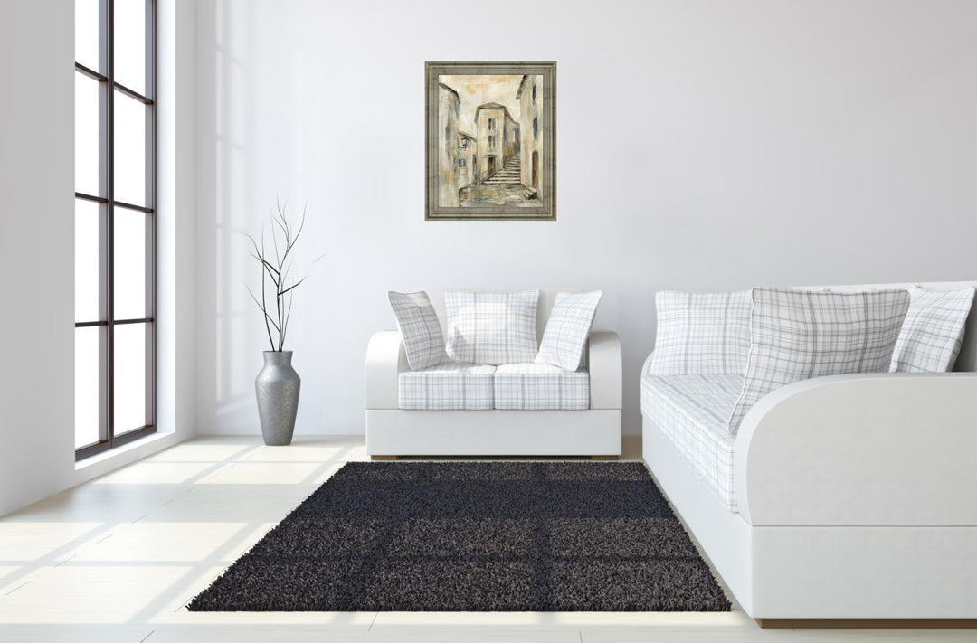 Golden Alleyway - 28" x 34" Framed Wall Art
