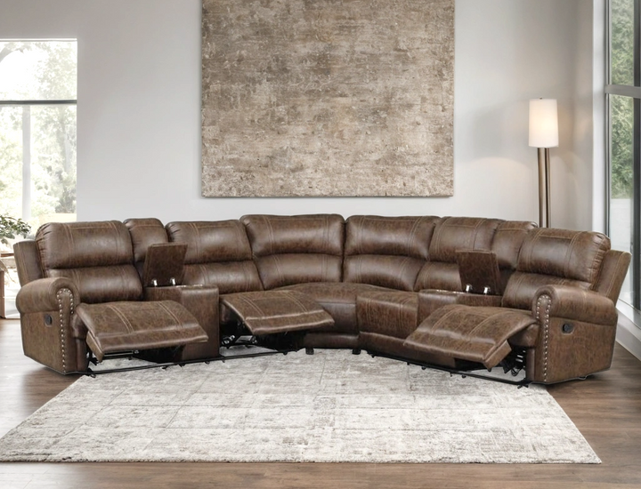 Carrol OVERSIZED Reclining Sectional