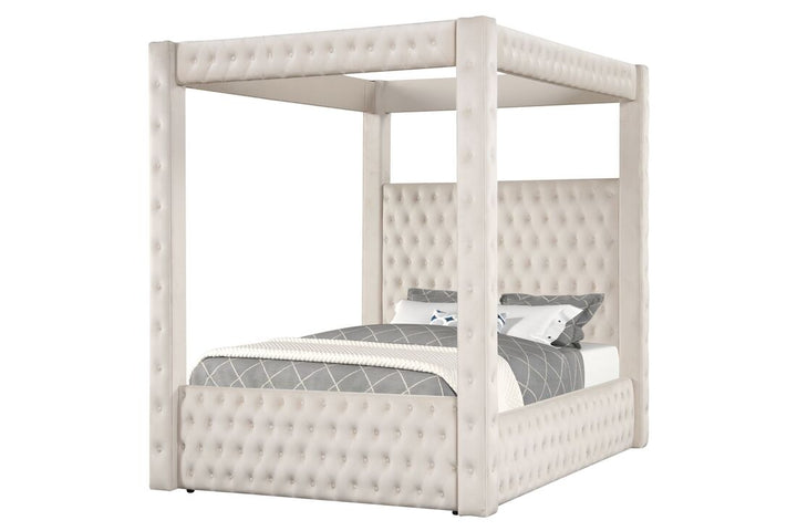 Castle Cream Platform Bed