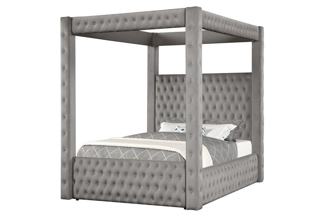 Castle Grey Platform Bed