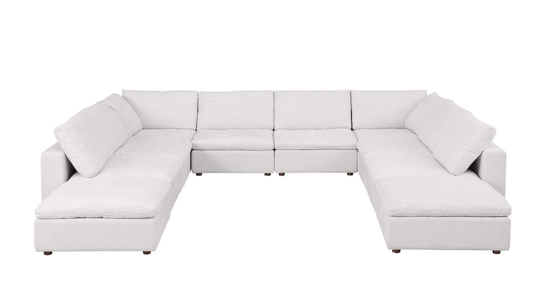 1100 - 10-Piece U-Shaped Sectional In Italian Fabric