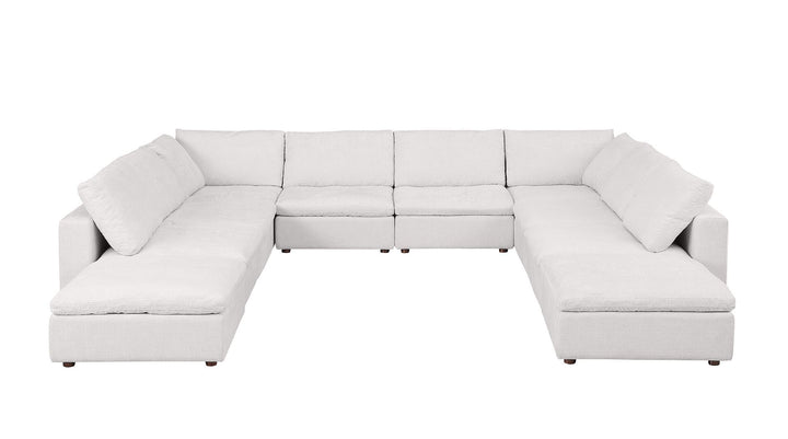1100 - 10-Piece U-Shaped Sectional In Italian Fabric