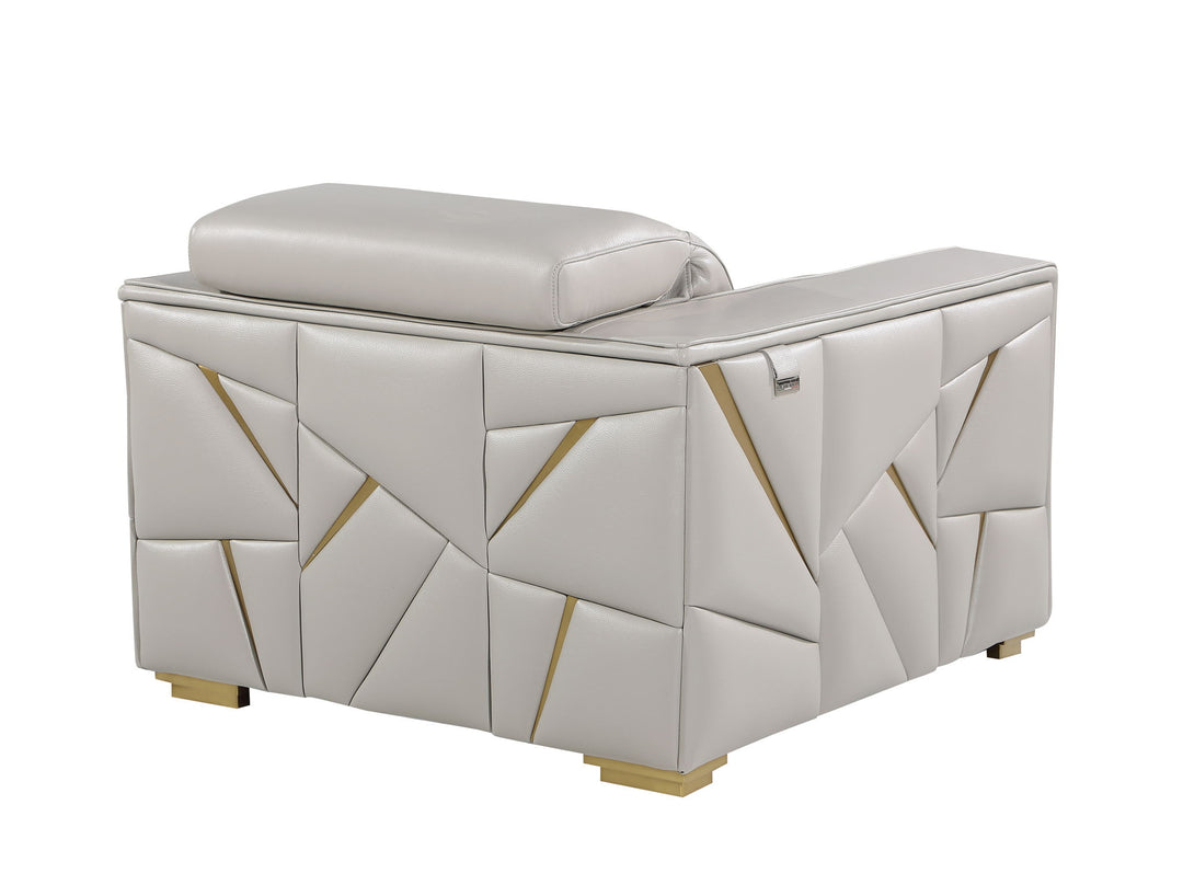 1120 - Top Grain Italian Leather Living Room Set