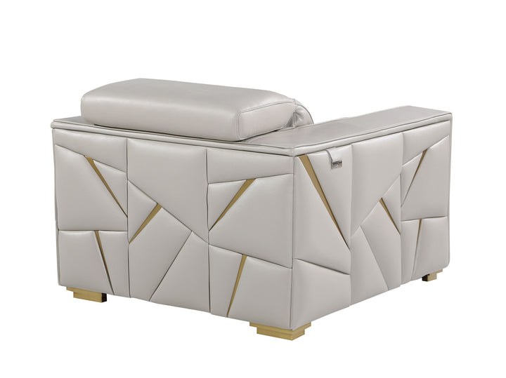 1120 - Top Grain Italian Leather Living Room Set