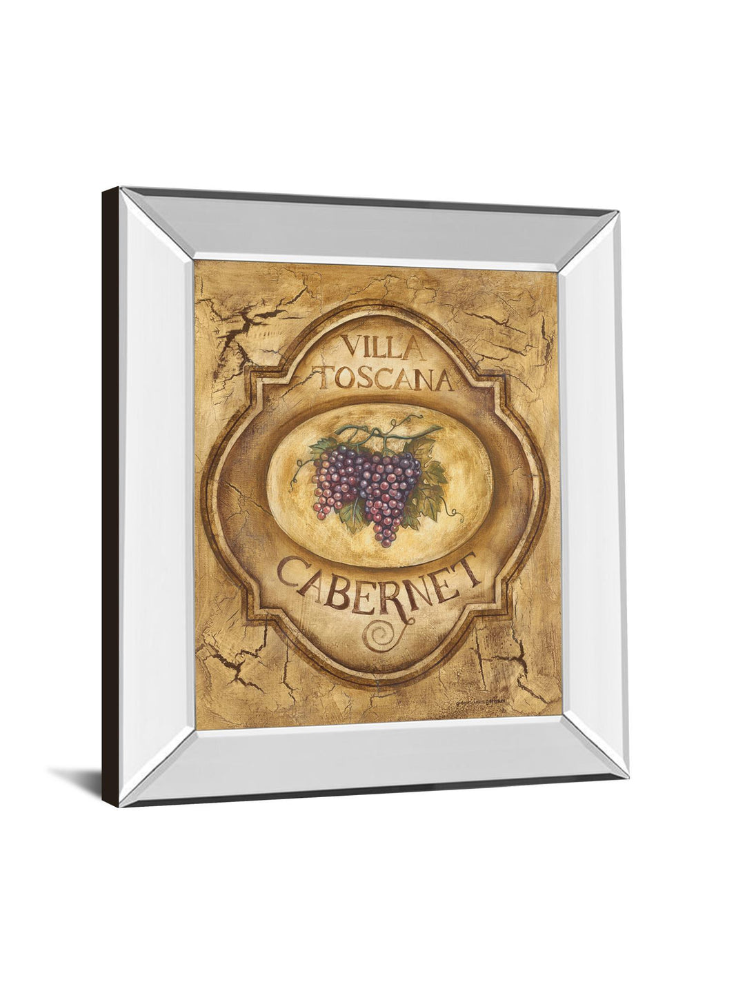 Cabernet By Gregory Gorham - Mirror Framed Print Wall Art - Gold