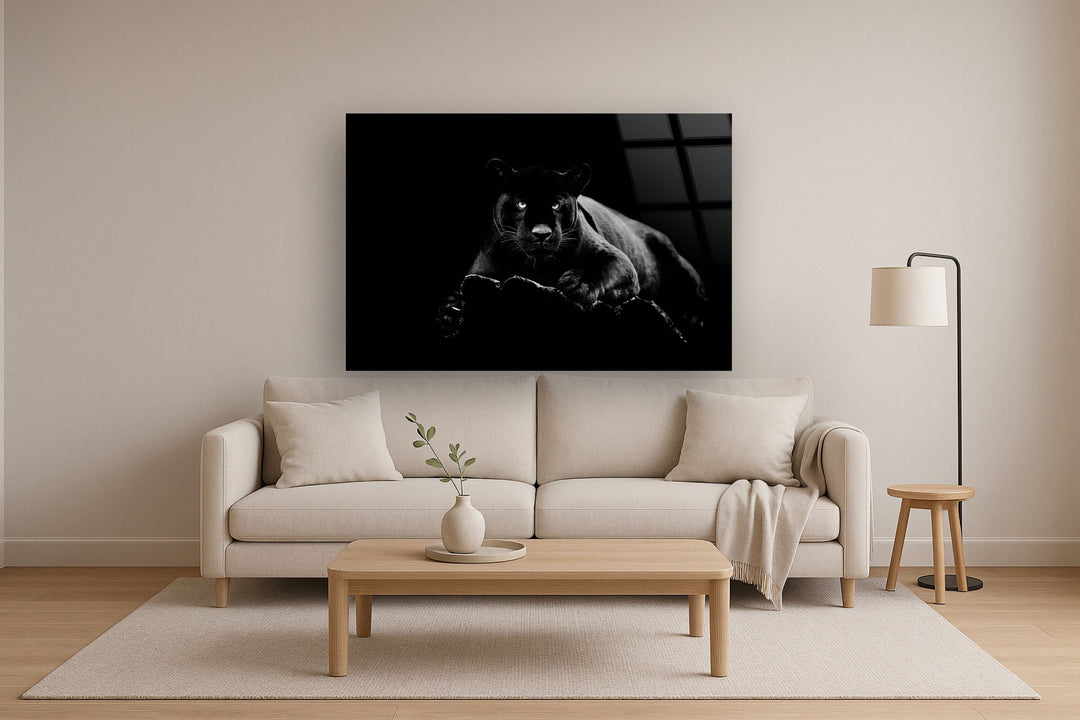 Tempered Glass With Foil - Black Panther - Black