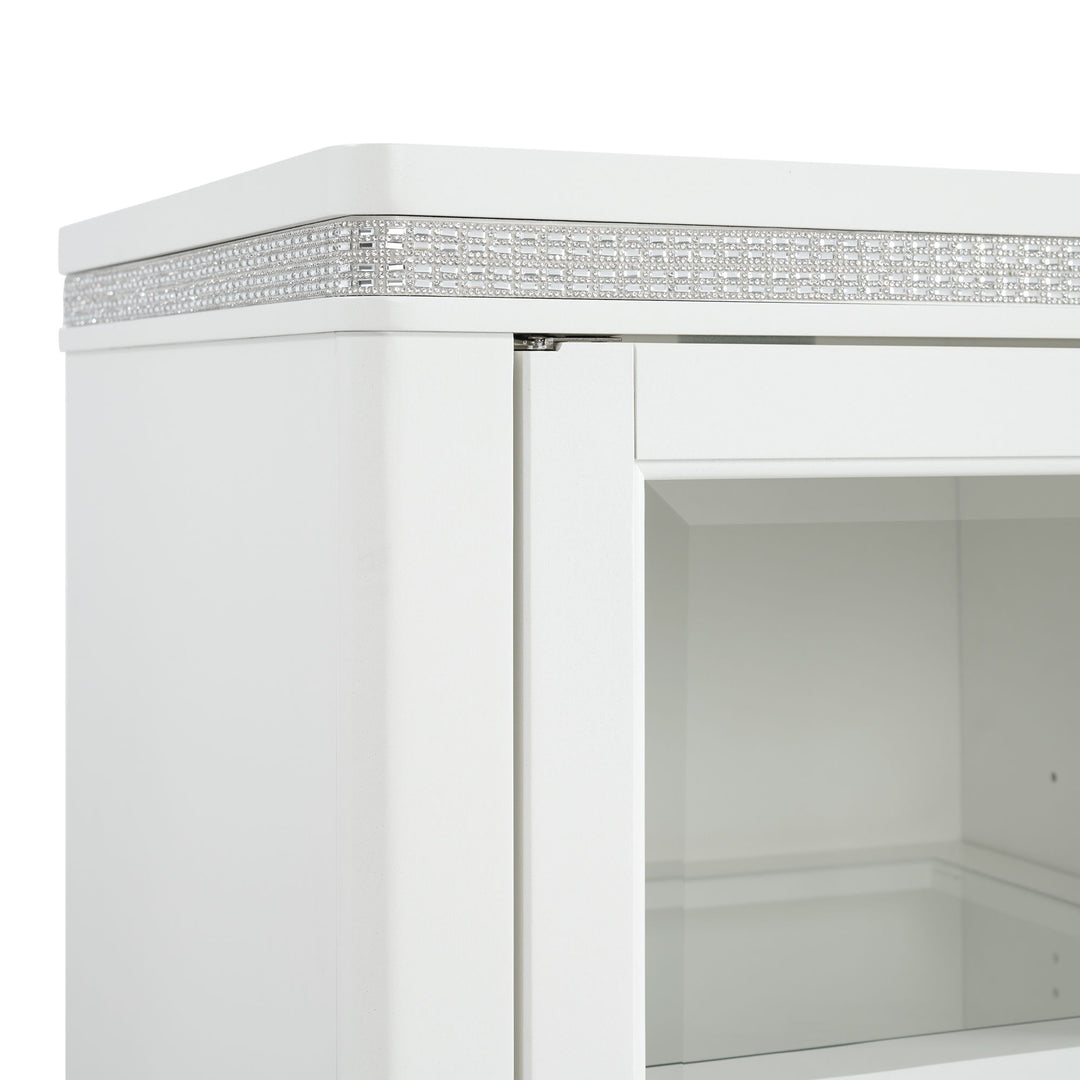 Diedra - Server And Hutch - White