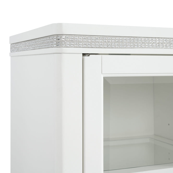 Diedra - Server And Hutch - White