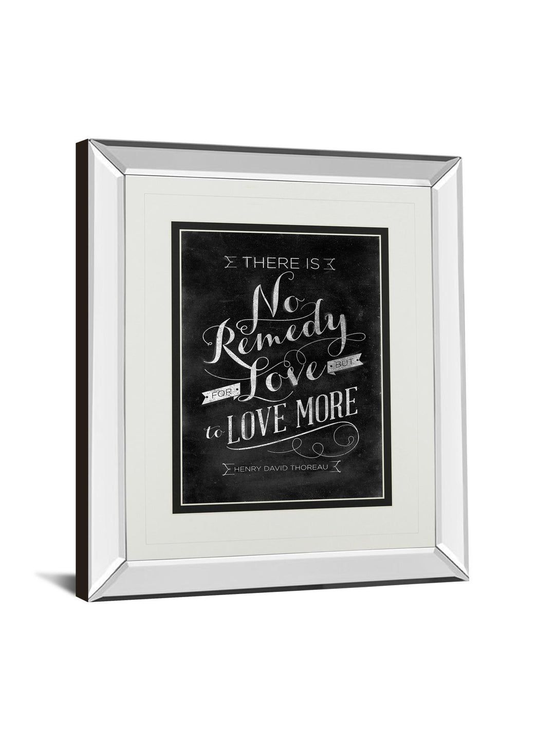 No Remedy By Sd Graphic - Mirror Framed Print Wall Art - Black