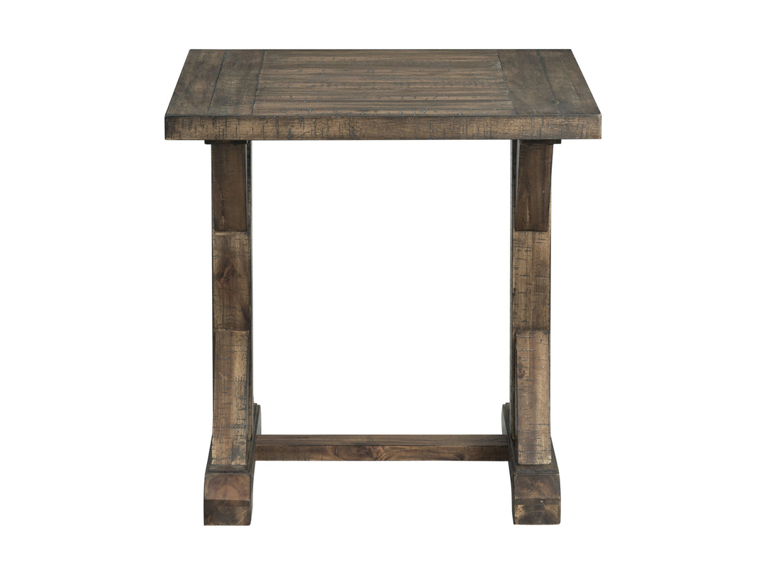 Finn - Trestle End Table - Walnut