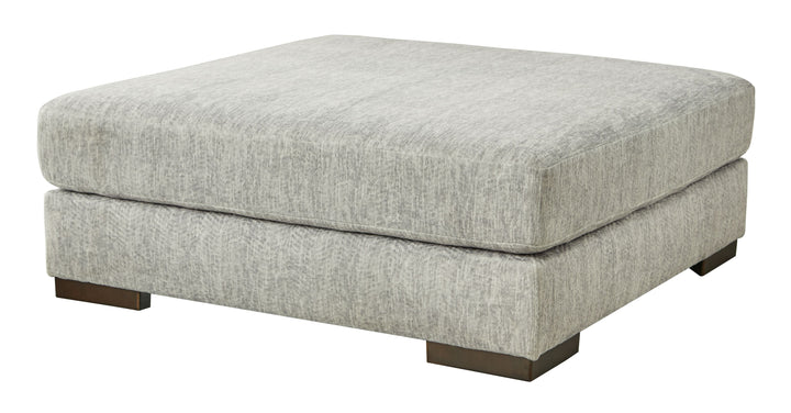 Regent Park - Pewter - Oversized Accent Ottoman